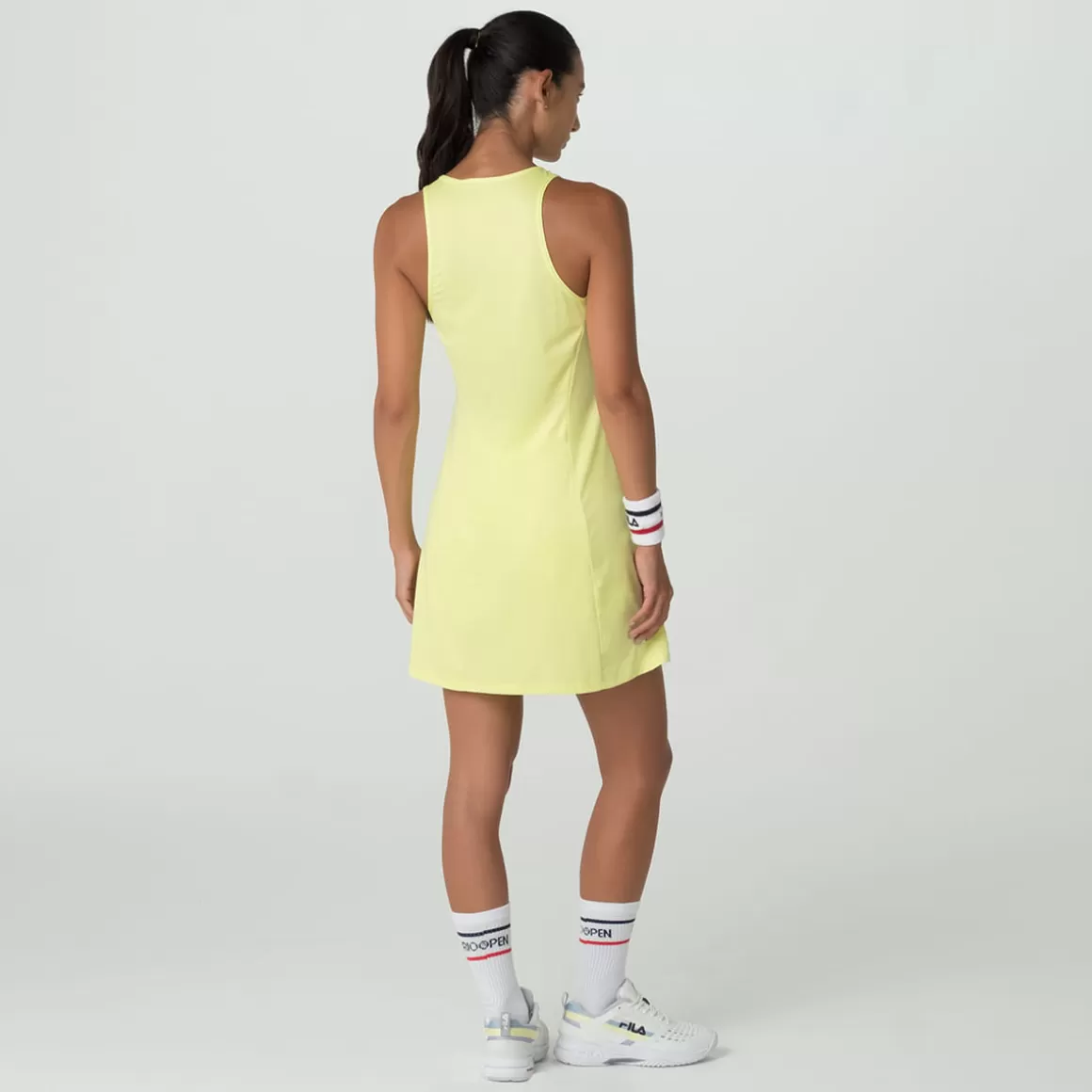 FILA Vestido de Tenista Feminino Tennis Basic II Amarelo - * Respirabilidade | Tennis