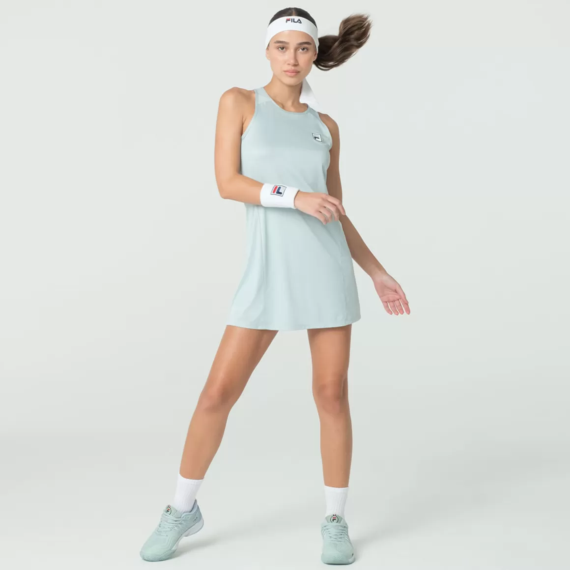 FILA Vestido Tennis Basic II Feminino - * Respirabilidade | Roupas com Proteção UV